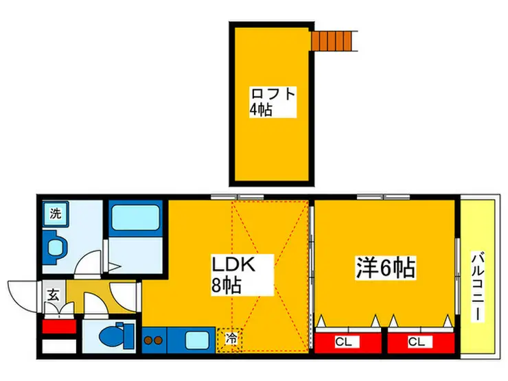 マリンハイツ 2階階 間取り