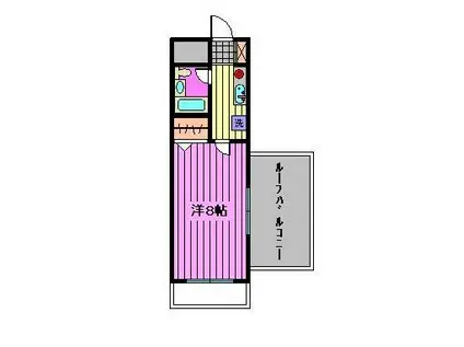 プレステージ富士(1K/5階)の間取り写真