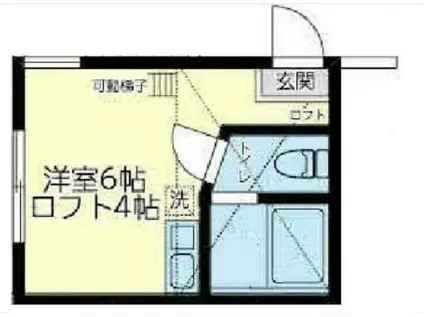 ユナイト横浜シーバーズストリート(ワンルーム/1階)の間取り写真