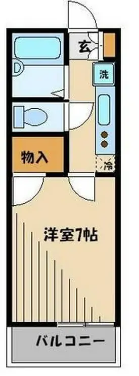 レオパレスサンライズ 1階階 間取り