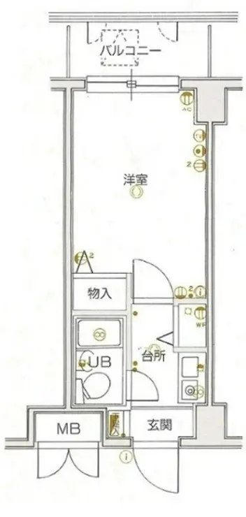 クレッセント新川崎 1階階 間取り
