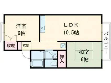 スィーツ山路(2LDK/2階)の間取り写真