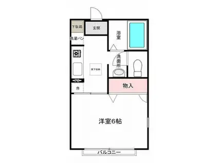 エクセル登戸(1K/1階)の間取り写真