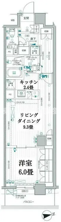 パレステージ文京江戸川橋 3階階 間取り
