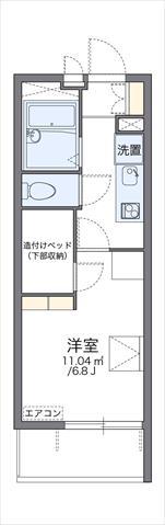 レオパレスOKANO(1K/2階)の間取り写真