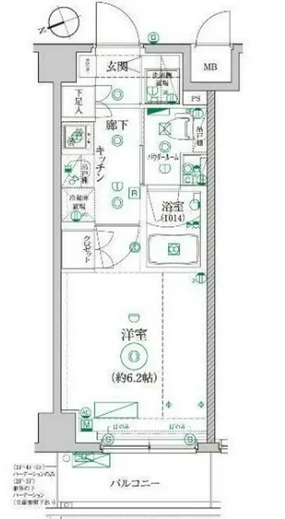 レアライズ立川AZ 1階階 間取り