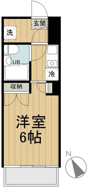 ハウス・エプタ(1K/3階)の間取り写真