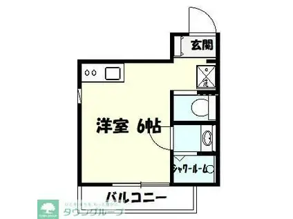 フォルト溝の口(ワンルーム/2階)の間取り写真