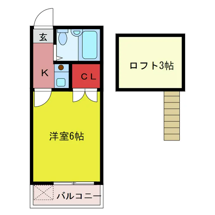 カーサビアンカ鶴ヶ島 2階階 間取り