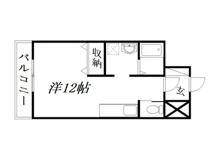 マ・グランIII(ワンルーム/9階)の間取り写真