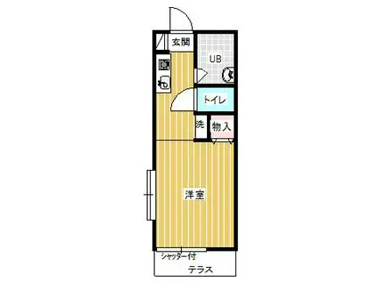 メゾン久(ワンルーム/1階)の間取り写真