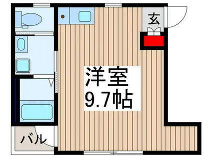 はっぴいハウス巣鴨5丁目(ワンルーム/3階)の間取り写真
