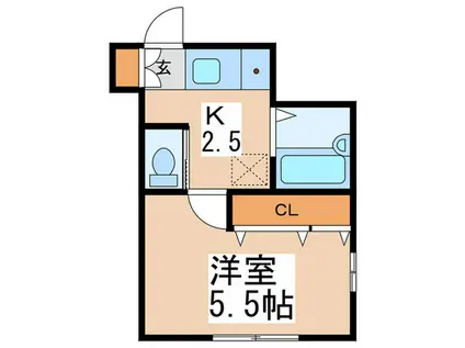 ピュアランドハイツ(1K/1階)の間取り写真