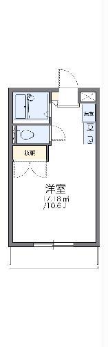 レオパレス大高A(1K/2階)の間取り写真