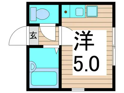 MAISON DU SOURIRE(ワンルーム/1階)の間取り写真