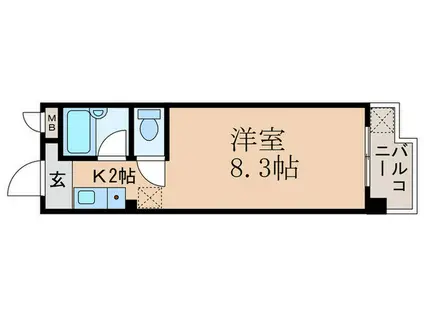 プルミエール勧修寺(1K/5階)の間取り写真