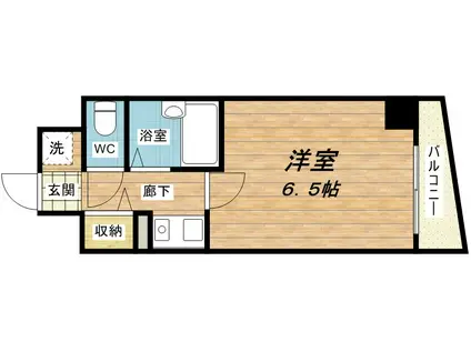 大国町青山ビル別館(1K/7階)の間取り写真