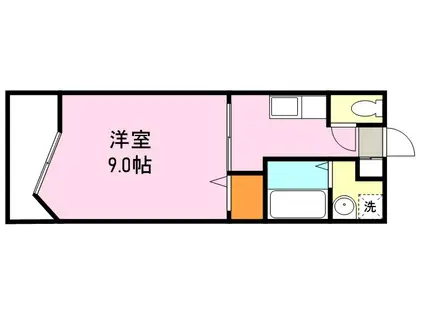 ディスポートI(1K/2階)の間取り写真