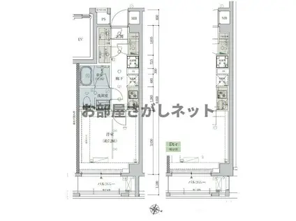 ベルシード志村坂上学生・社会人にオススメ初期費用(1K/6階)の間取り写真