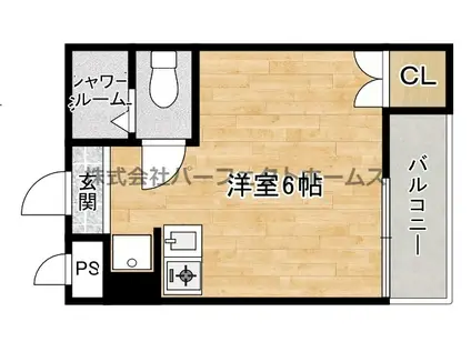 ほーむ21新町(1K/2階)の間取り写真