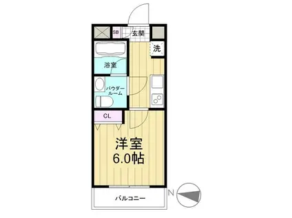AZESTお花茶屋IV(1K/4階)の間取り写真
