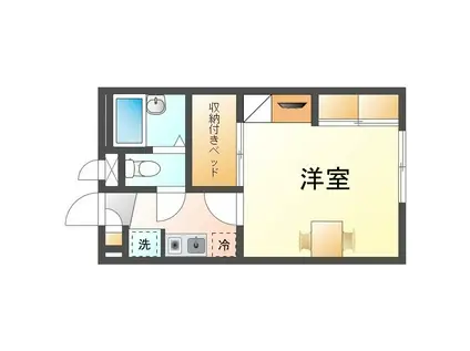 レオパレス真幸(1K/3階)の間取り写真