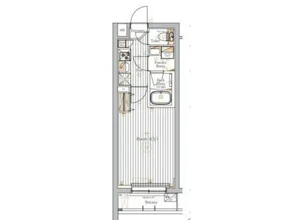 ミライズ東京墨田レジデンス(1K/2階)の間取り写真