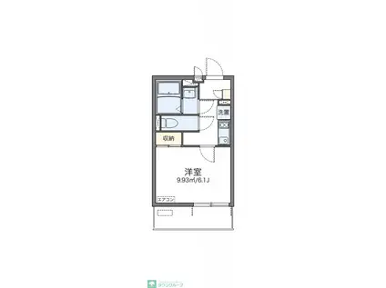 レオネクストグランステラ(1K/2階)の間取り写真