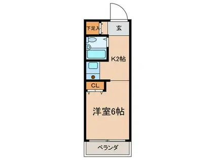 株式会社桑田商店ビル(1K/4階)の間取り写真