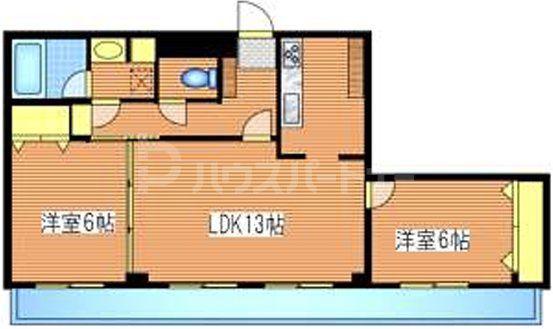 サントル田端1丁目(2LDK/3階)の間取り写真