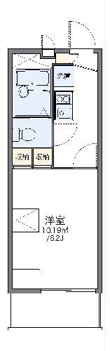 レオパレスLAGOON(1K/2階)の間取り写真