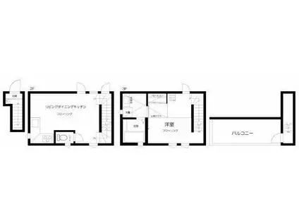 BEテラス中野富士見町(1LDK/2階)の間取り写真