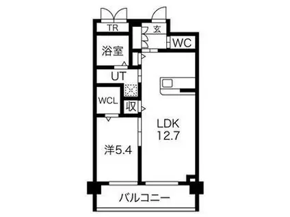 ATMENN(1LDK/2階)の間取り写真