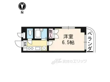 フェニックス西川(1K/4階)の間取り写真