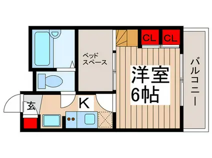 フロイデ京島(1K/1階)の間取り写真