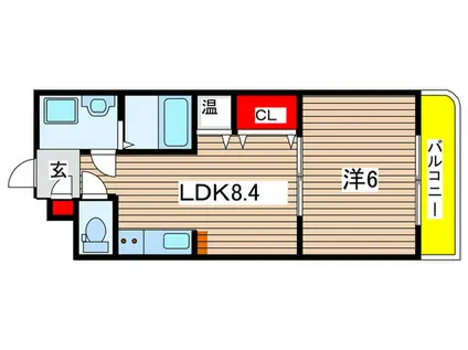 グレースVII(1LDK/3階)の間取り写真