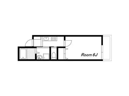 アルファベット座間(1K/2階)の間取り写真