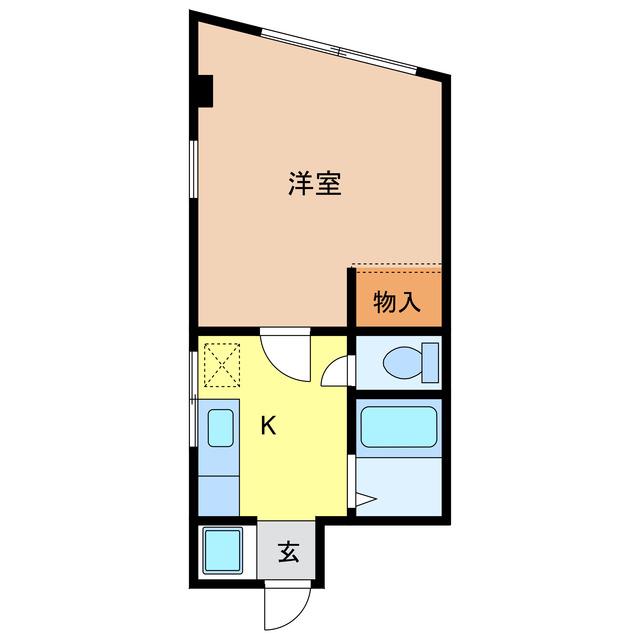 山正ビル(1K/4階)の間取り写真