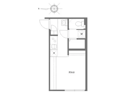 アバンテリム蒲田(ワンルーム/4階)の間取り写真