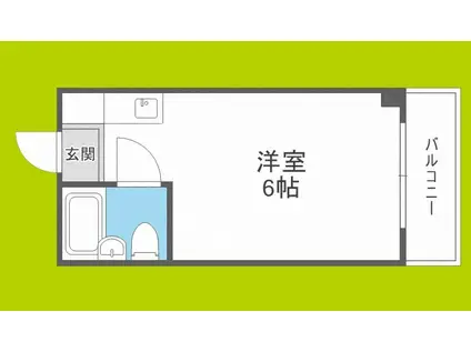 ベストレジデンスあびこ(ワンルーム/1階)の間取り写真