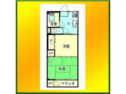 ミユキ・ハイツ(2K/3階)の間取り写真