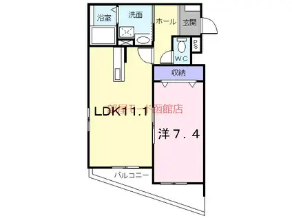 グレイス杉並(1LDK/2階)の間取り写真