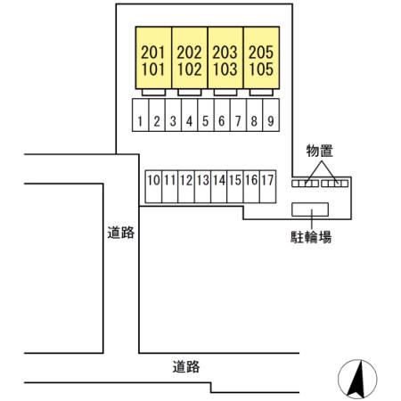 ベルコモンズ(1LDK/2階)の間取り写真