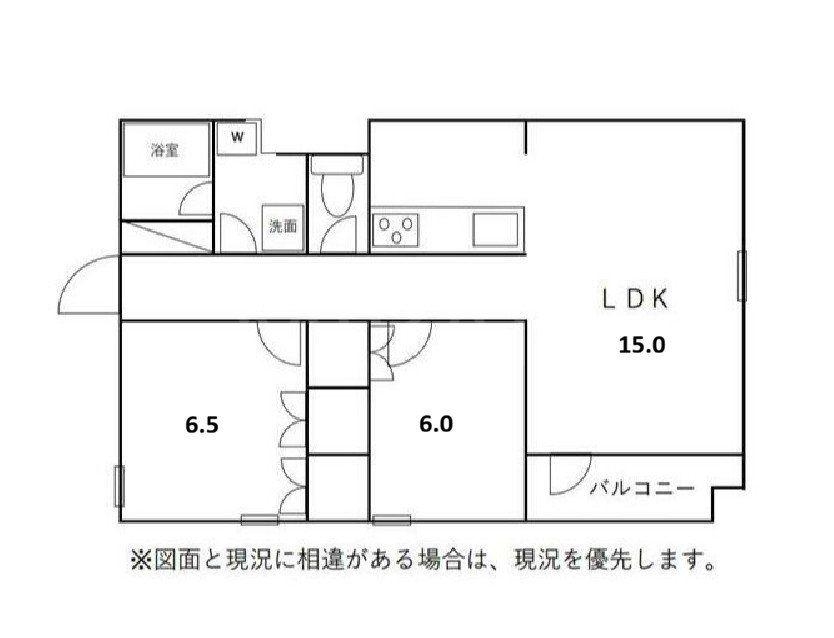 プリメロ湘南(2LDK/6階)の間取り写真