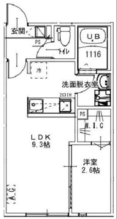 KEIAI RESIDENCE 常盤平(1LDK/2階)の間取り写真