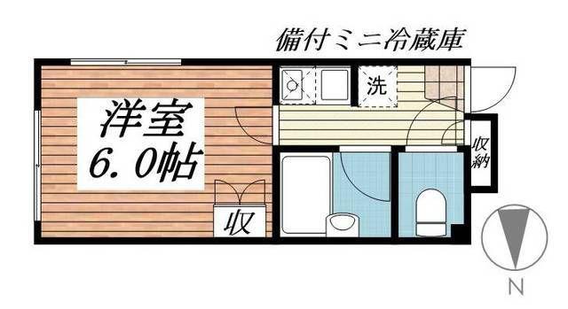 リフィナ横浜新杉田(1K/1階)の間取り写真