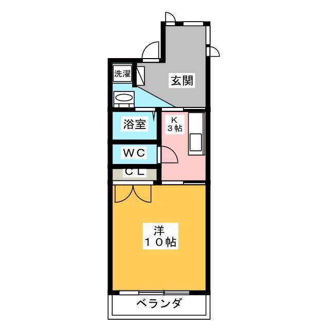 E・SWORD154(1K/2階)の間取り写真