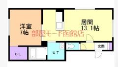 CASAオルフェ(1LDK/2階)の間取り写真