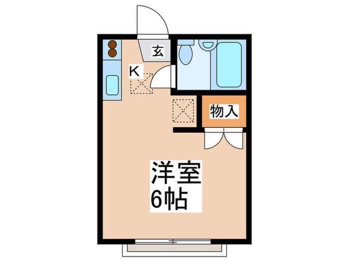 プレリュード21(1K/1階)の間取り写真