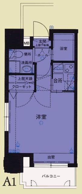 エステート・モア・平尾パージュ(1K/11階)の間取り写真